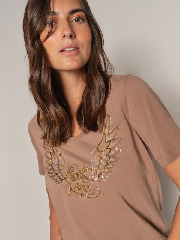 MMNarelle V-neck Sequin Tee - Image 2