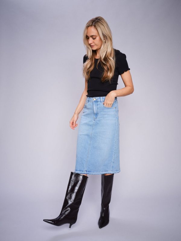 MMBias Satin Lace Skirt